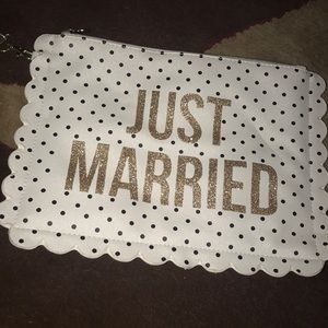 Just Married wristlet